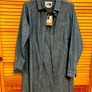 North face shirt dress, brand new with tags